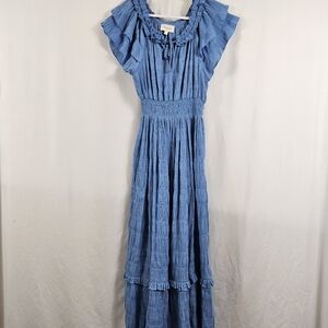 Cleobella Santana Maxi Dress in Blue - Size L